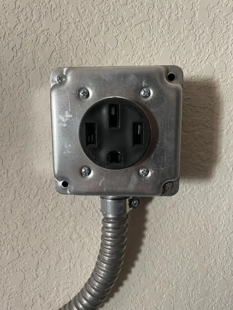 NEMA 14-50 outlet installed for Electrical Panel Upgrade in Citrus Springs